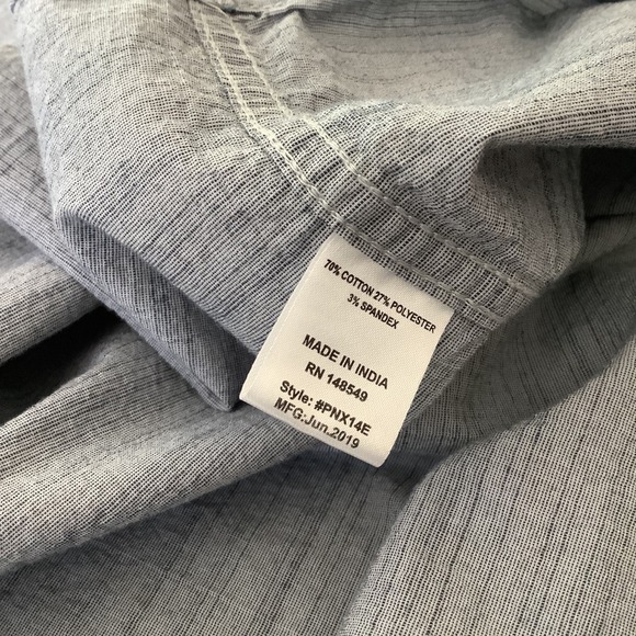 PD&C Paper Denim & Cloth Mens Blue Short Sleeve Button Up Shirt 2X - Picture 6 of 12